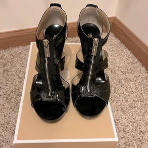 Black Michael Kors heeled sandals